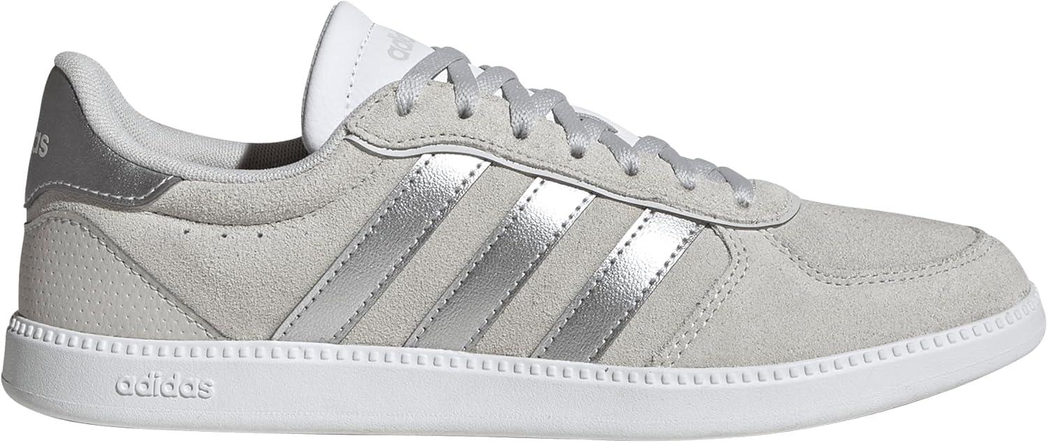 imageadidas Womens Breaknet Sleek SneakersGreySilver MetallicWhite