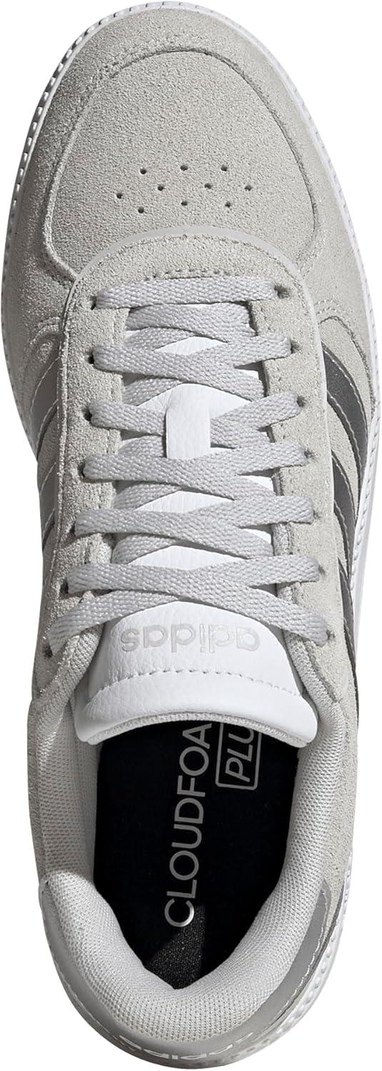 imageadidas Womens Breaknet Sleek SneakersGreySilver MetallicWhite