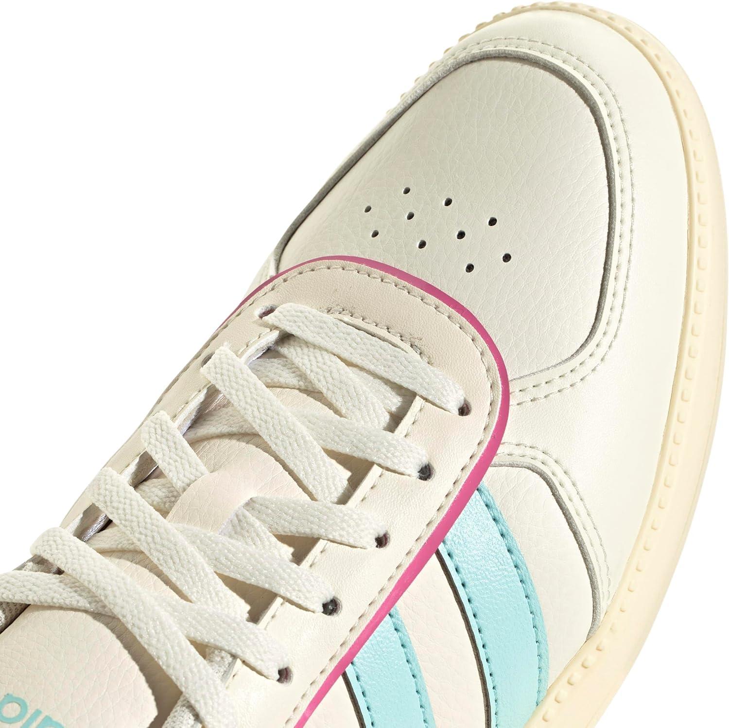 imageadidas Womens Breaknet Sleek SneakersOff WhiteSemi Flash AquaWarm Vanilla