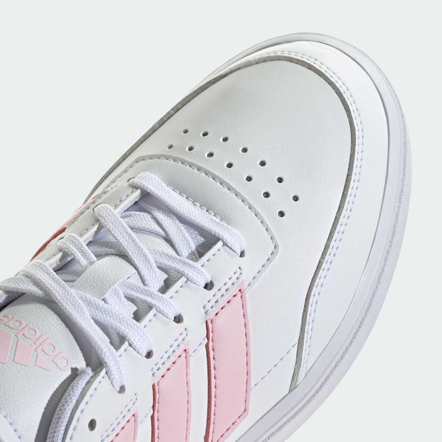 imageadidas Womens Courtblock SneakersSneakerCloud White Clear Pink Almost Pink