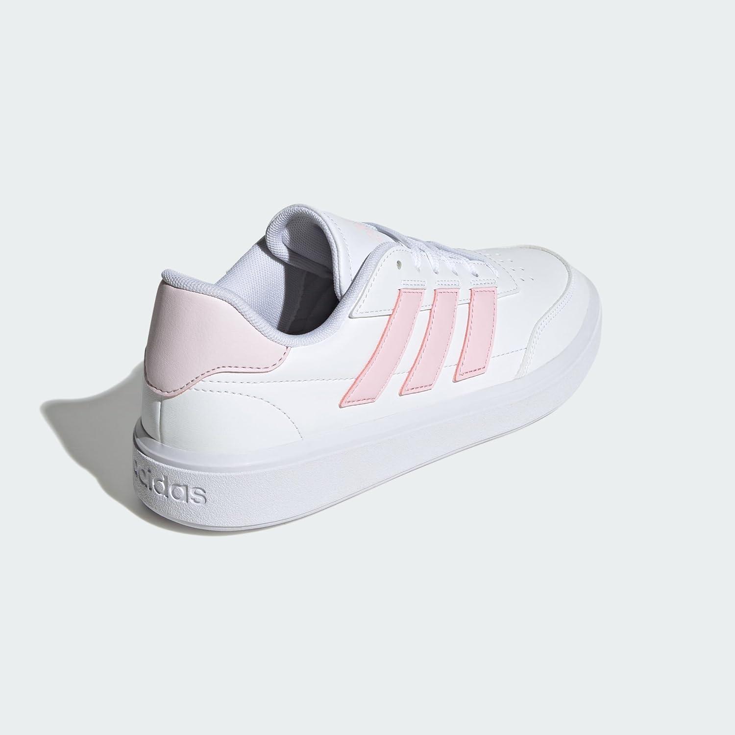 imageadidas Womens Courtblock SneakersSneakerCloud White Clear Pink Almost Pink