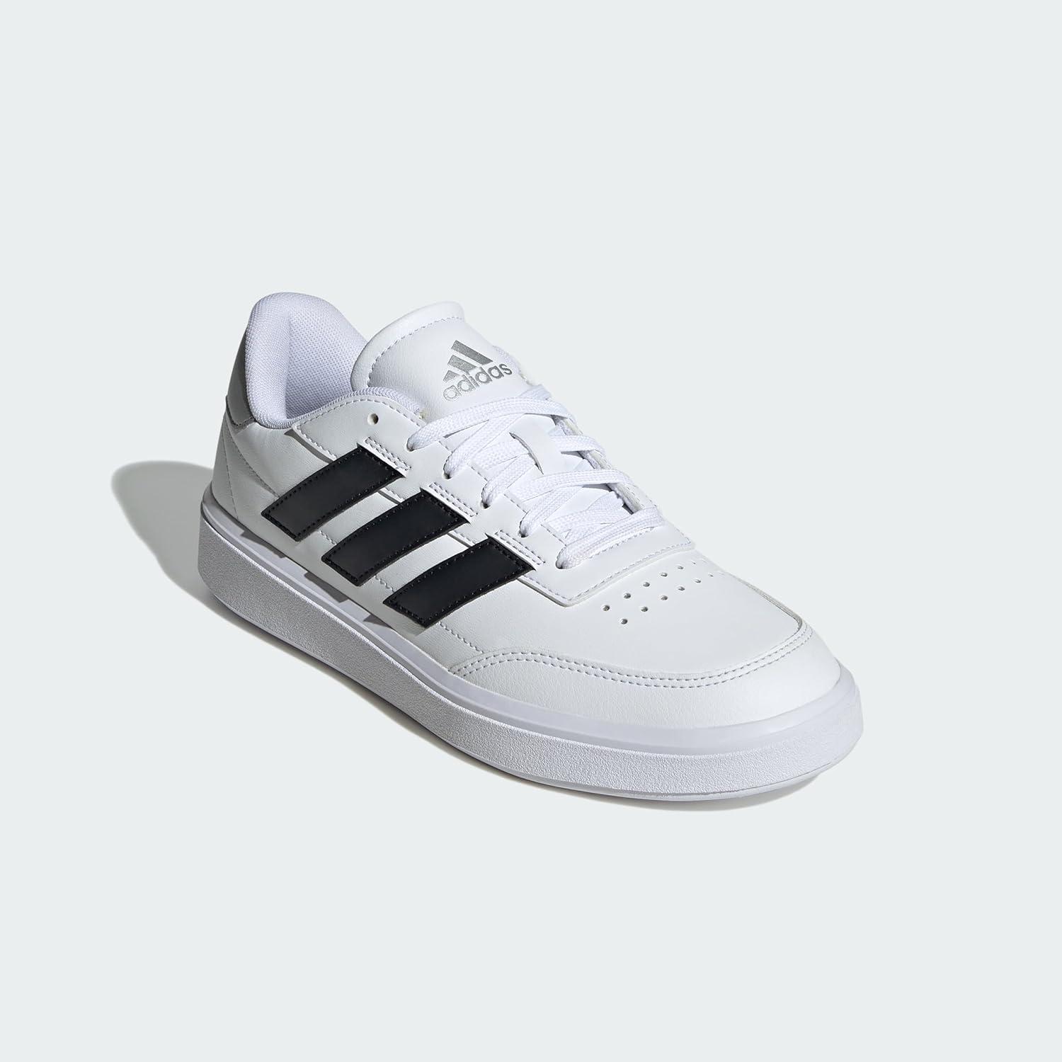 imageadidas Womens Courtblock SneakersSneakerWhiteBlackSilver Metallic
