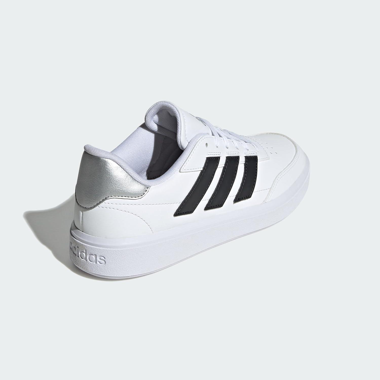 imageadidas Womens Courtblock SneakersSneakerWhiteBlackSilver Metallic