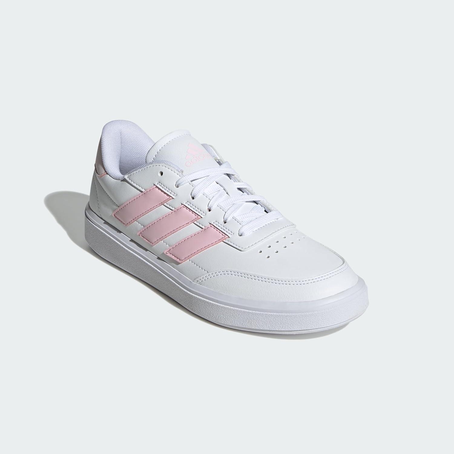 imageadidas Womens Courtblock SneakersSneakerWhiteClear PinkAlmost Pink