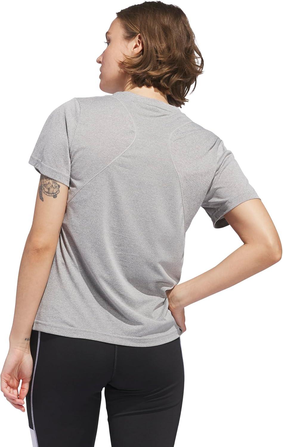 imageadidas Womens Designed for Training TShirtMedium Grey Heather