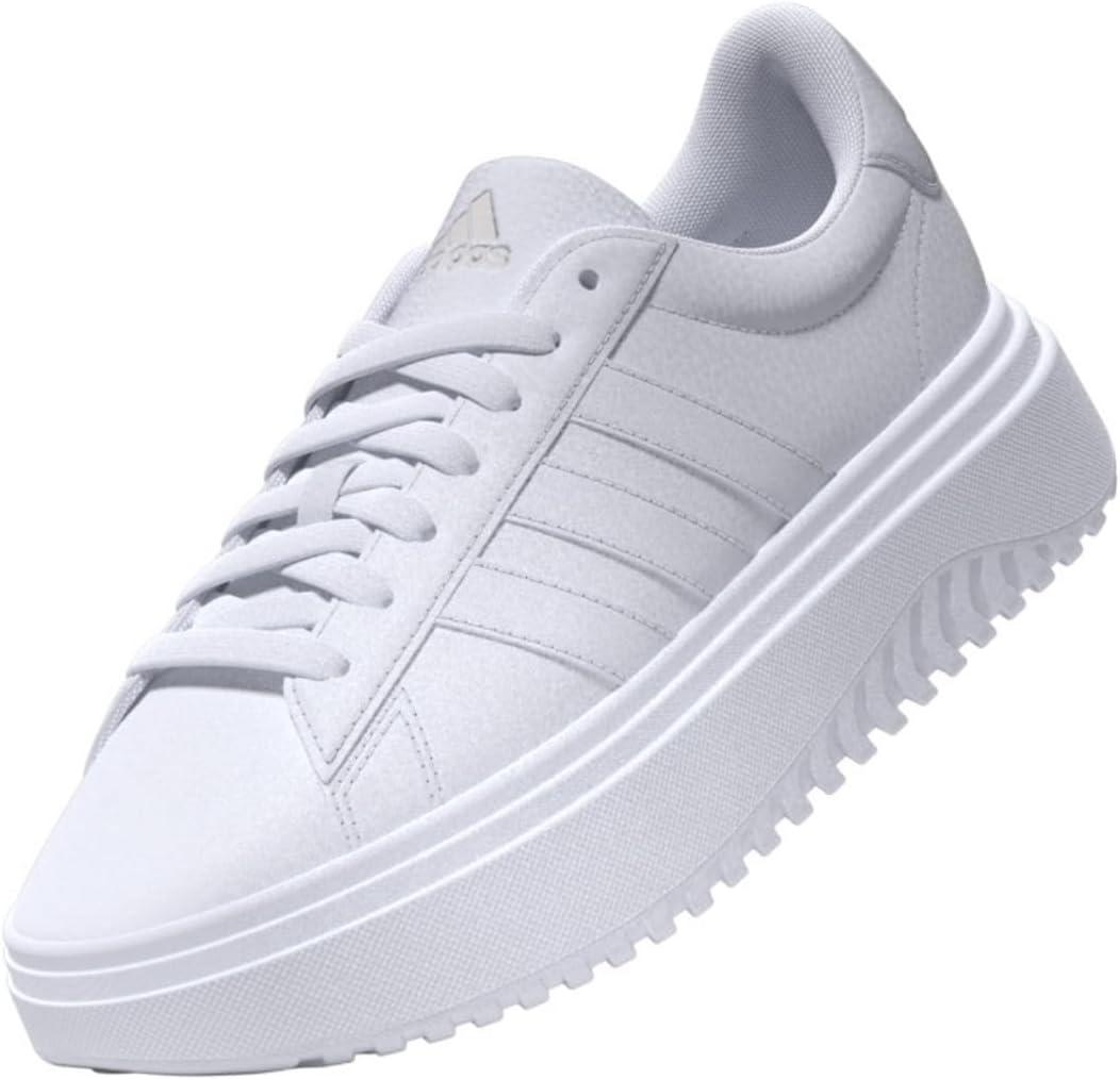 imageadidas Womens Grand Court Platform SneakerWhiteWhiteCrystal White