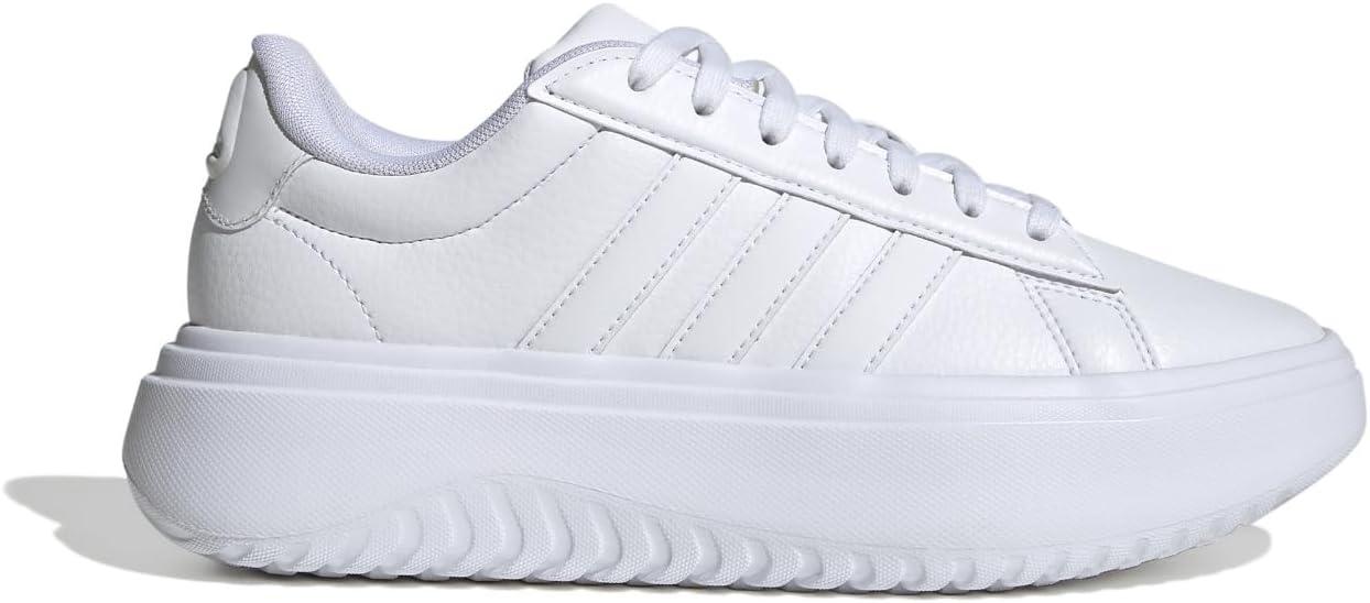 imageadidas Womens Grand Court Platform SneakerWhiteWhiteCrystal White