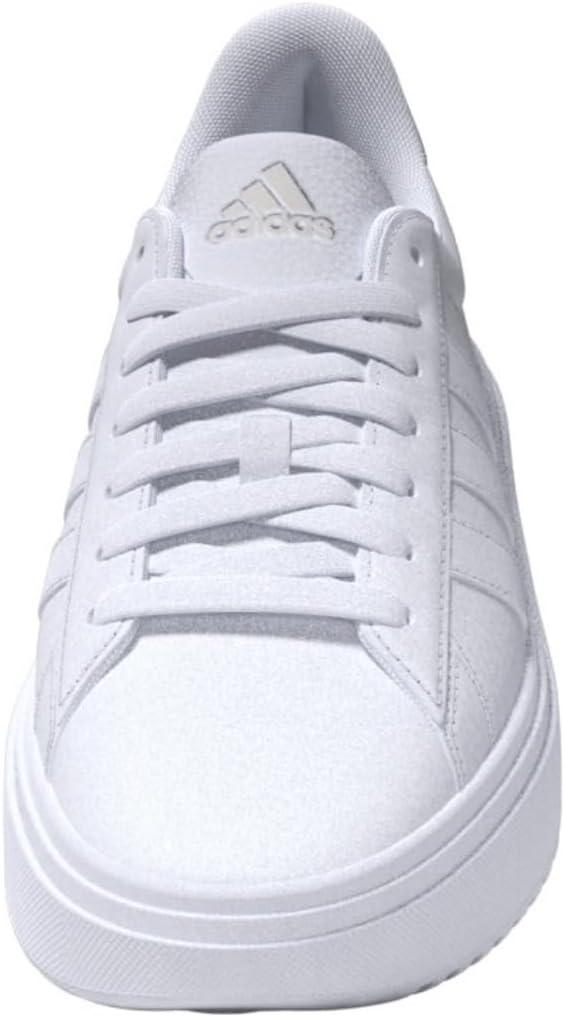 imageadidas Womens Grand Court Platform SneakerWhiteWhiteCrystal White