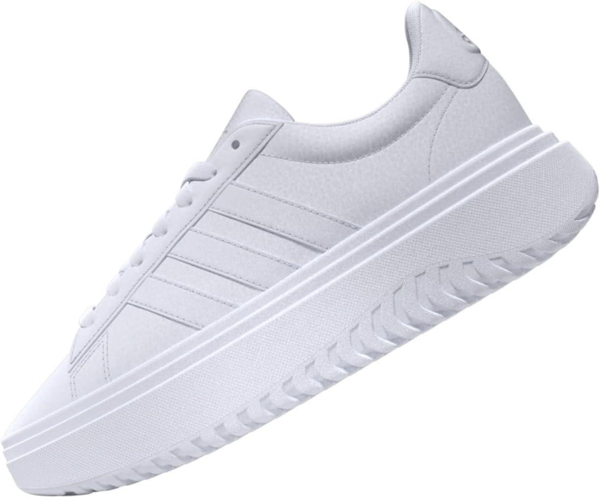 imageadidas Womens Grand Court Platform SneakerWhiteWhiteCrystal White