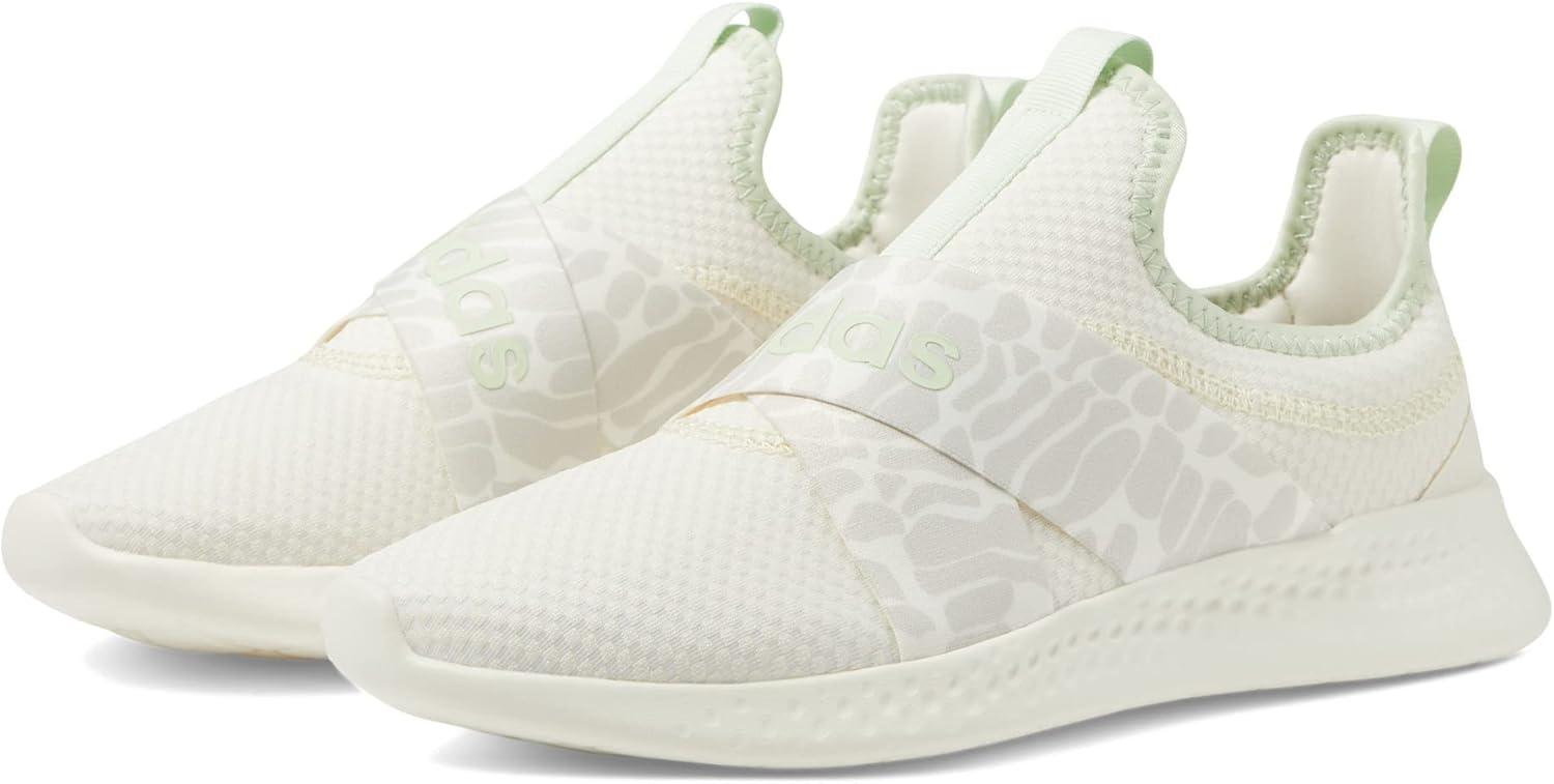 imageadidas Womens Puremotion Adapt Running SneakersChalk WhiteLinen GreenAlumina
