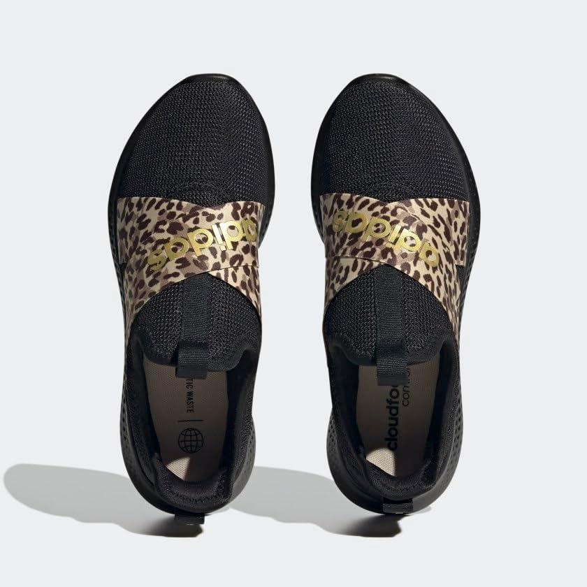 imageadidas Womens Puremotion Adapt Running SneakersCore BlackCore BlackGold Metallic