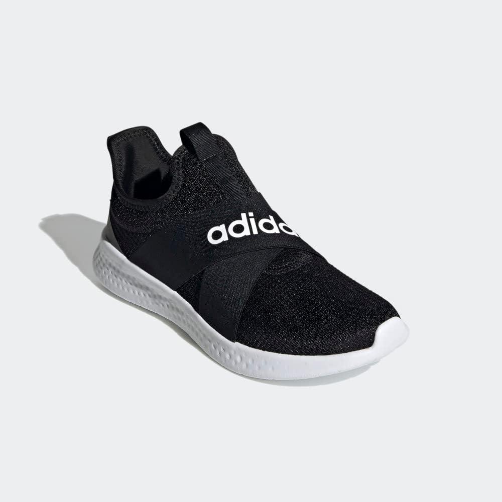imageadidas Womens Puremotion Adapt Running SneakersCore BlackFootwear WhiteGrey Five