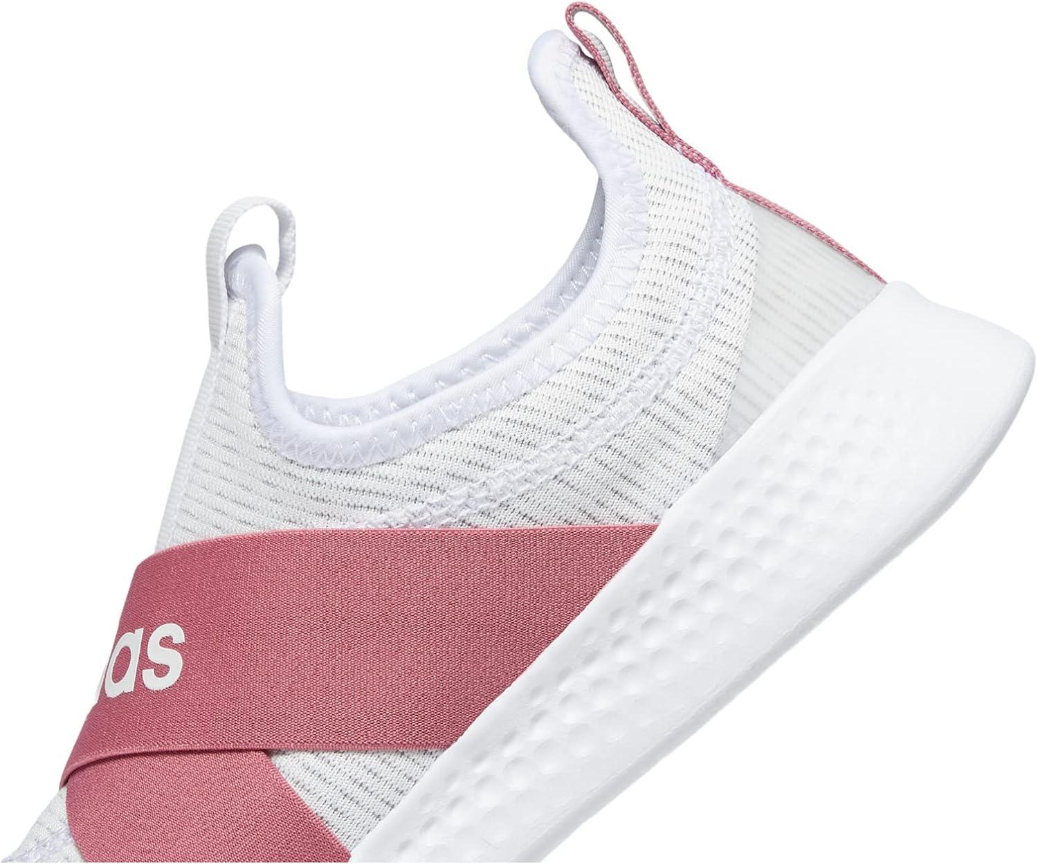 imageadidas Womens Puremotion Adapt Running SneakersWhitePink StrataZero Metallic