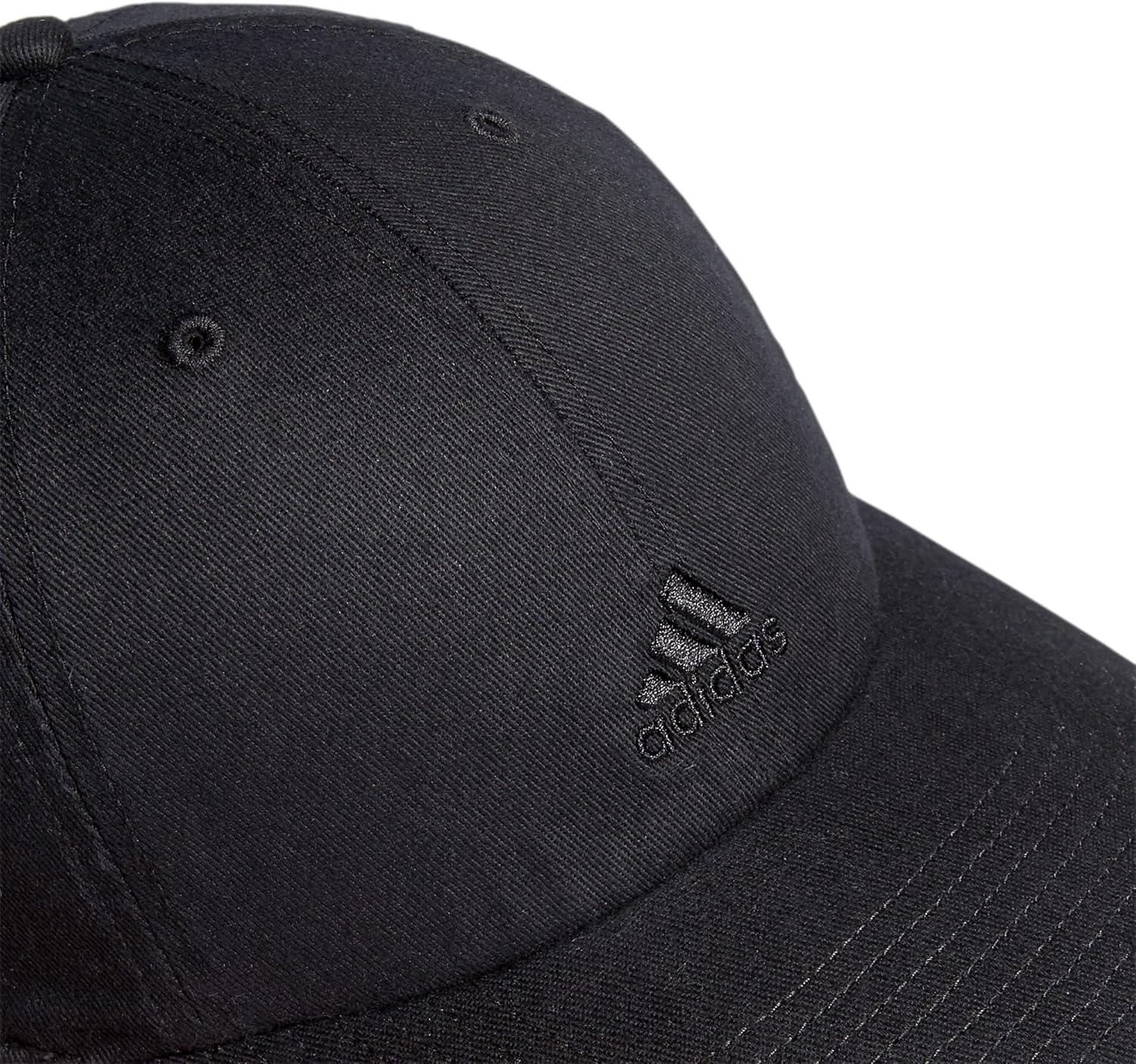 imageadidas Womens Saturday Baseball Cap Adjustable Cotton Hat Athletic Relaxed Fit DISCONTINUEDBlackBlack