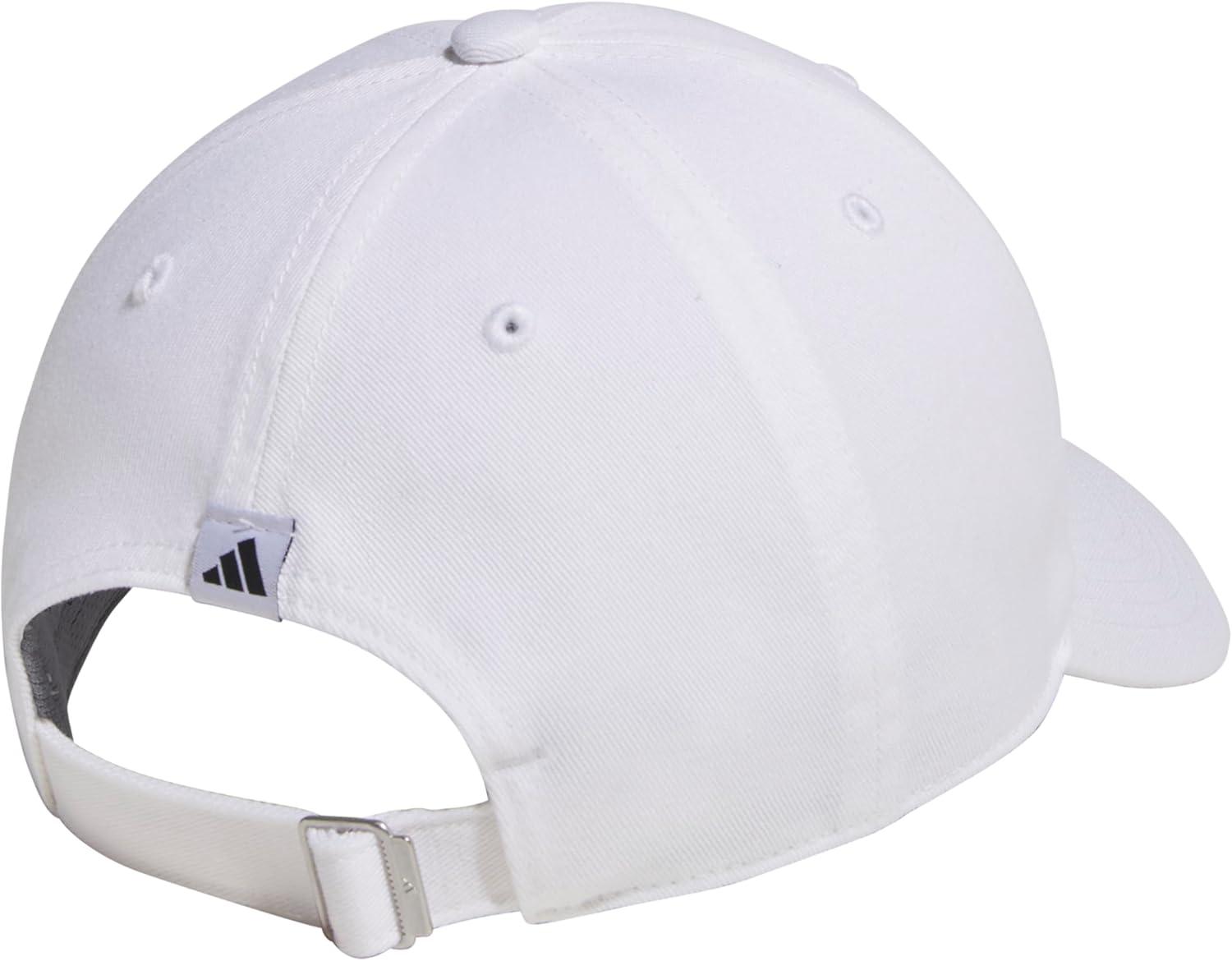 imageadidas Womens Saturday Baseball Cap Adjustable Cotton Hat Athletic Relaxed Fit DISCONTINUEDWhiteBlack30