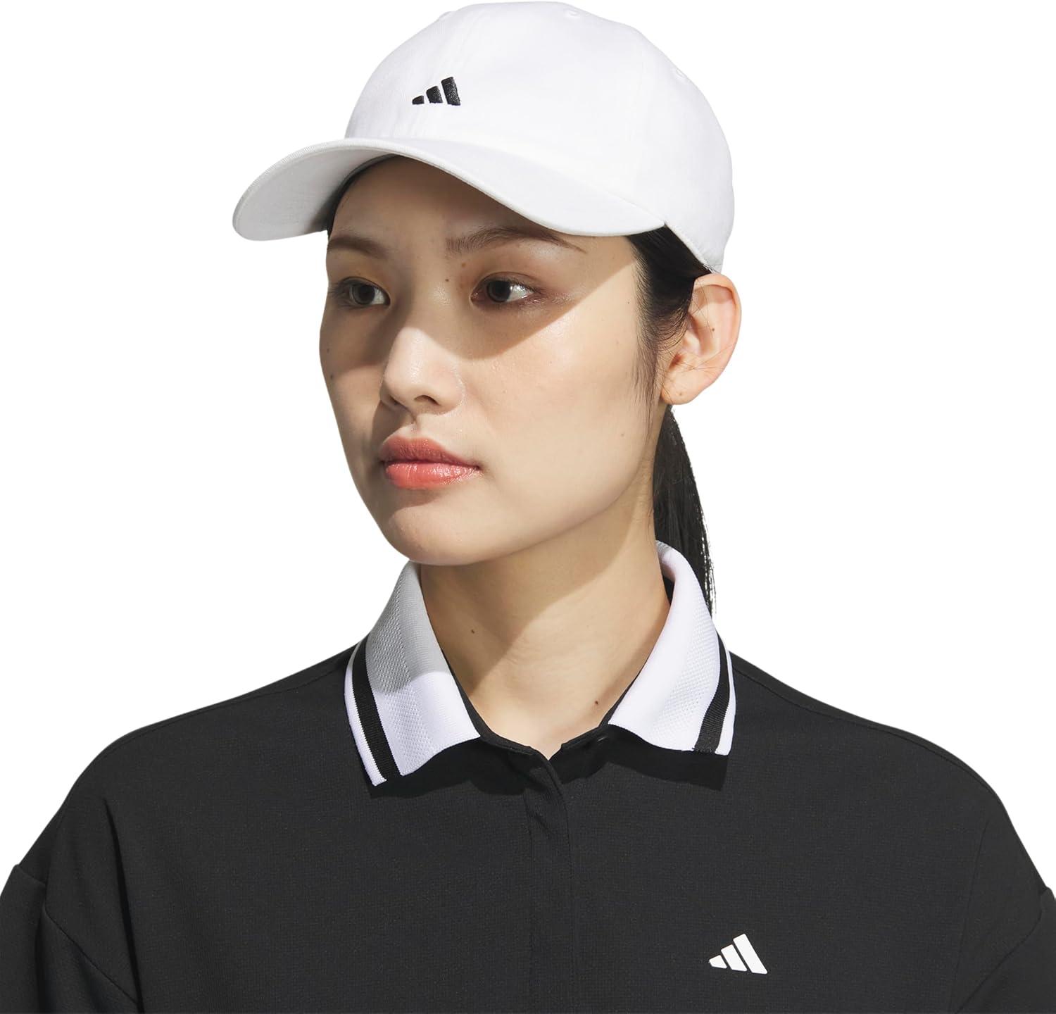 imageadidas Womens Saturday Baseball Cap Adjustable Cotton Hat Athletic Relaxed Fit DISCONTINUEDWhiteBlack30