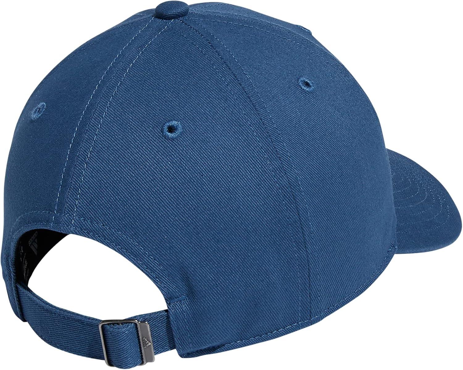 imageadidas Womens Saturday Baseball Cap Adjustable Cotton Hat Athletic Relaxed Fit DISCONTINUEDWonder Steel BlueLinen Green