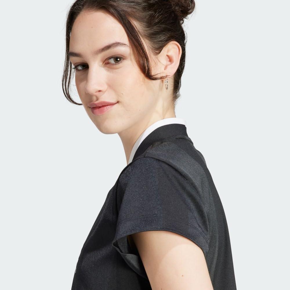imageadidas Womens Tiro Colorblock Cropped TeeBlack