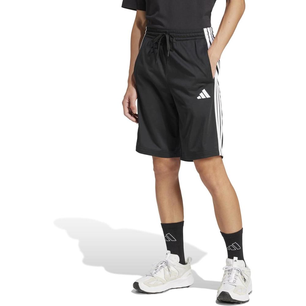 imageadidas Mens 3Stripes Tricot ShortsBlack