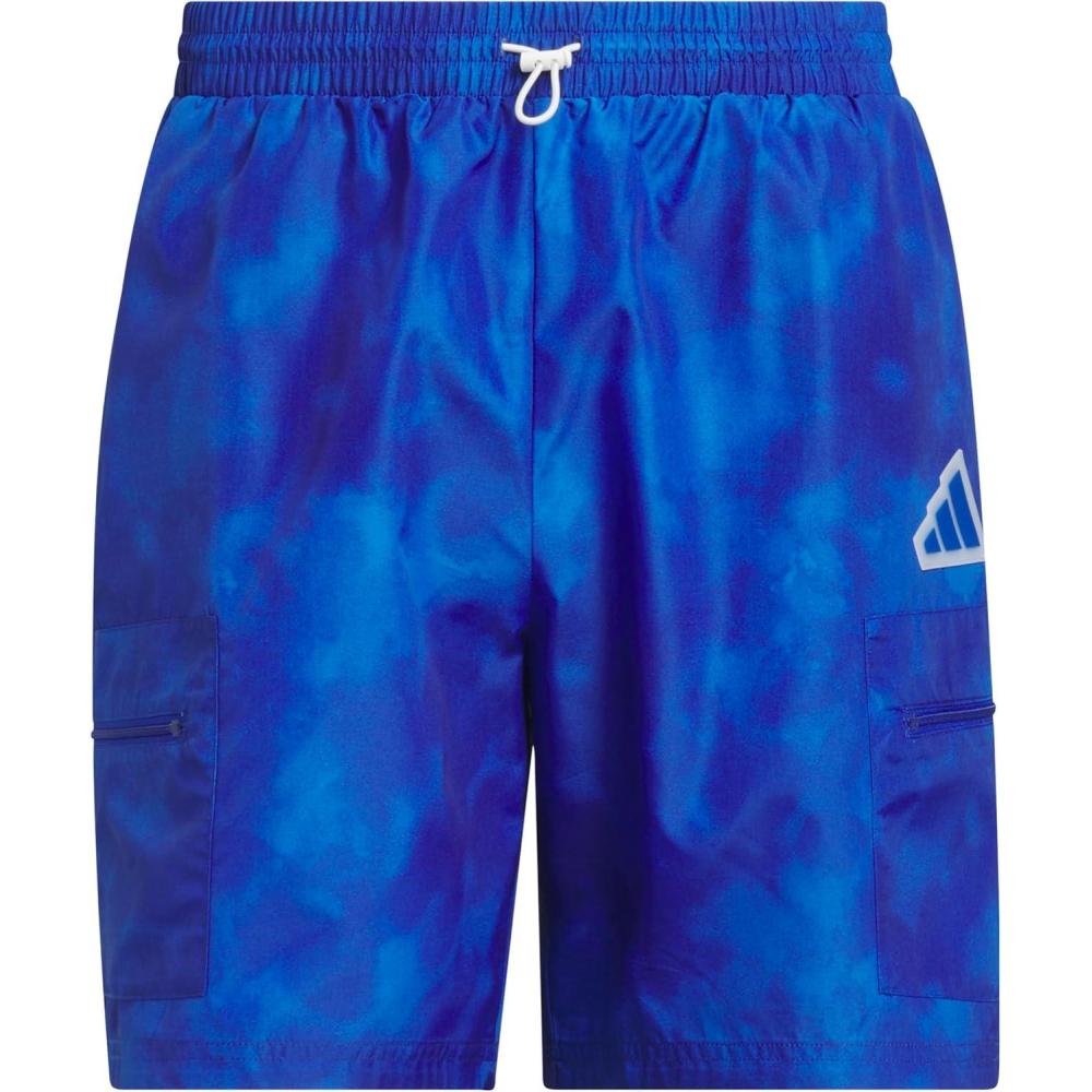 imageadidas Mens All Over Printed Woven ShortsTeam Royal BlueTrue Blue