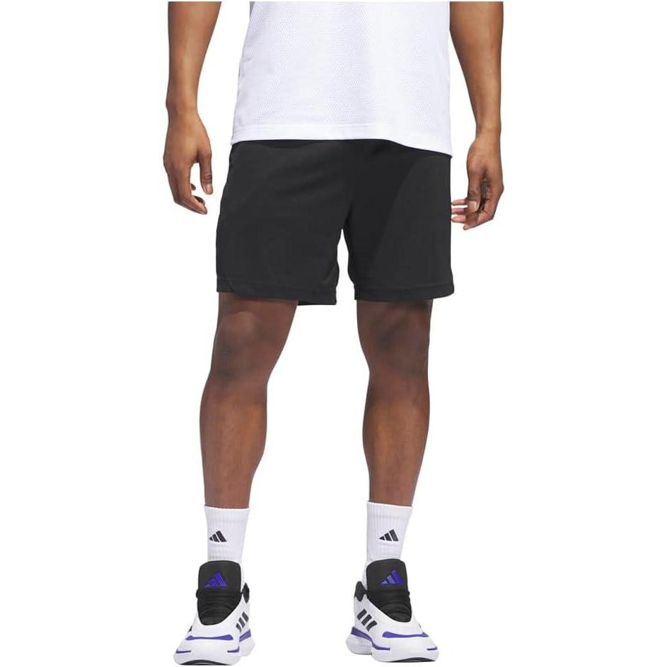 imageadidas Mens Badge of Sport Basketball ShortsBlackWhite2024