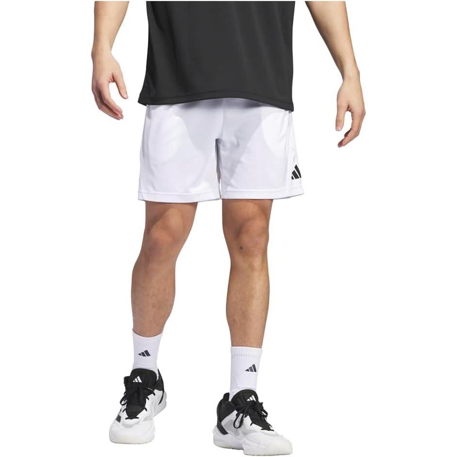 imageadidas Mens Badge of Sport Basketball ShortsWhiteBlack2024