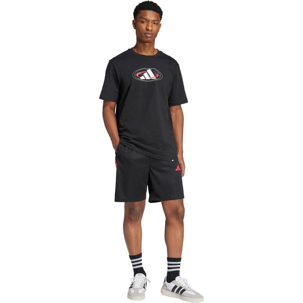 imageadidas Mens House of Tiro Nations Pack ShortsBlackPure RubyLucid Red