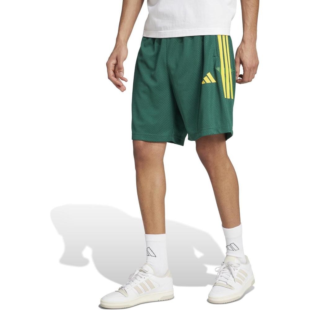 imageadidas Mens House of Tiro Nations Pack ShortsCollegiate GreenBold GoldBlanch Green
