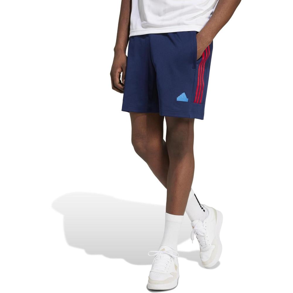 imageadidas Mens House of Tiro Nations Pack ShortsTeam Navy BlueBetter ScarletTrue Blue