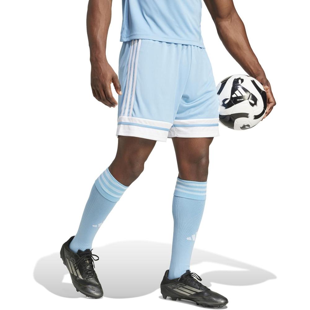 imageadidas Mens Squadra 25 ShortsTeam Light BlueWhite