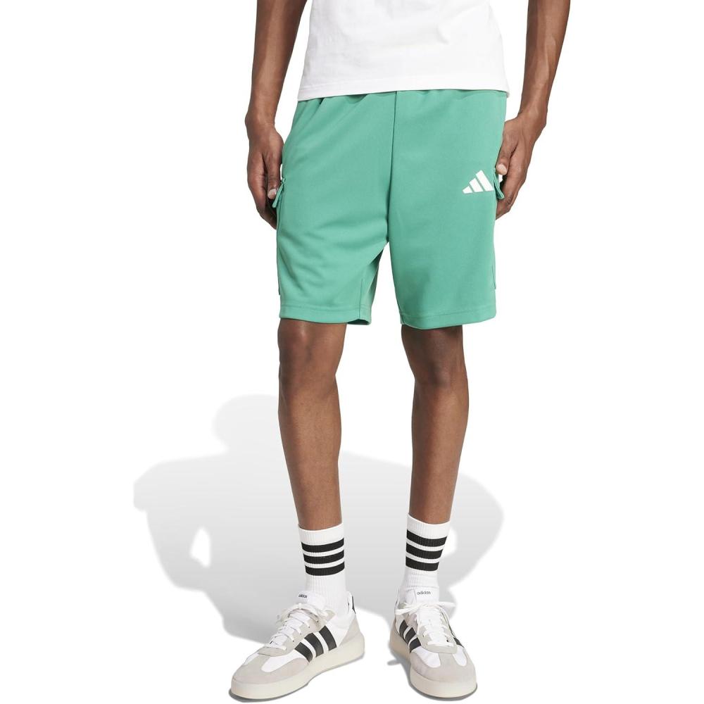 imageadidas Mens Tiro Cargo ShortsSemi Court GreenWhite