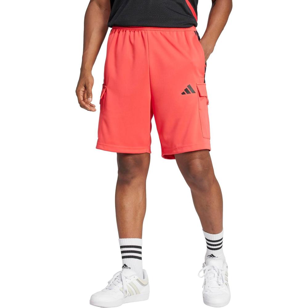 imageadidas Mens Tiro Cargo ShortsSemi Lucid RedBlack