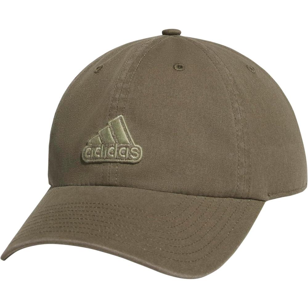 imageadidas Mens Ultimate Relaxed Adjustable Cotton CapOlive Strata GreenTent Green