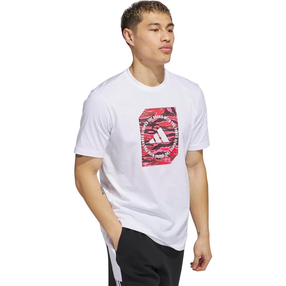 imageadidas Originals Mens Camouflage Shape Graphic TShirtWhite
