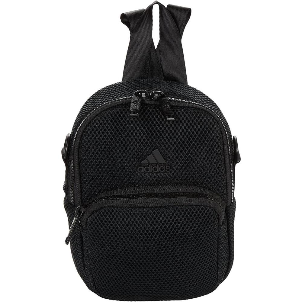 imageadidas Womens Airmesh Convertible Mini BackpackCrossbody Bag Alumina Beige One SizeBlack
