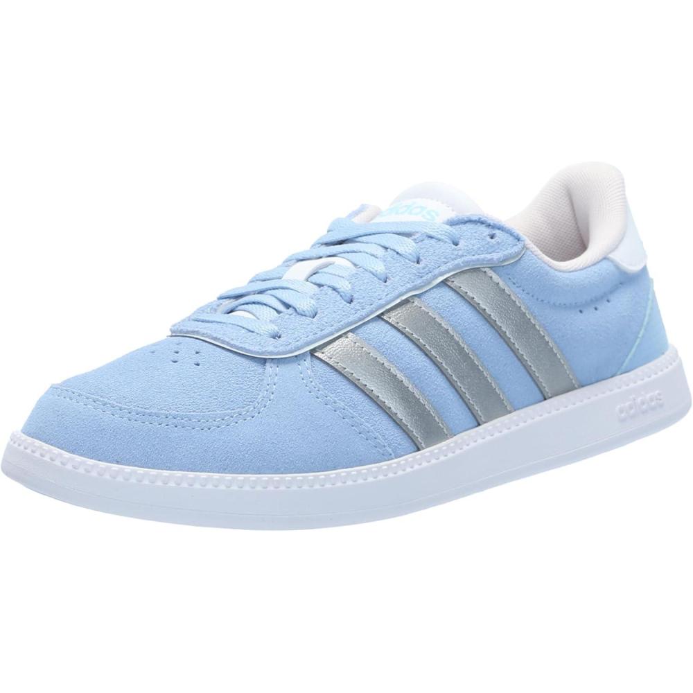 imageadidas Womens Breaknet Sleek SneakersBlueSilver MetallicHalo Blue