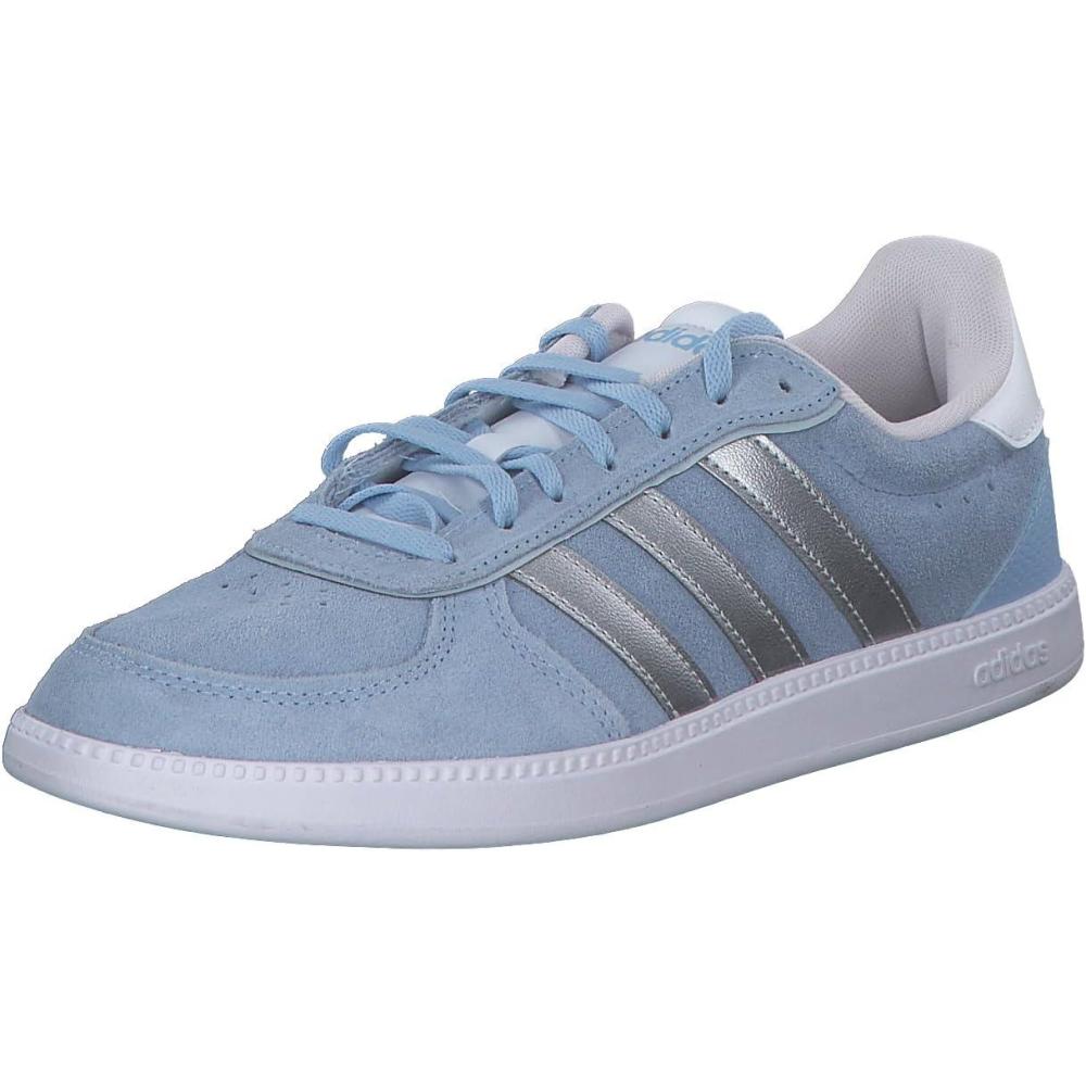 imageadidas Womens Breaknet Sleek SneakersGloblu Silvmt Halblu