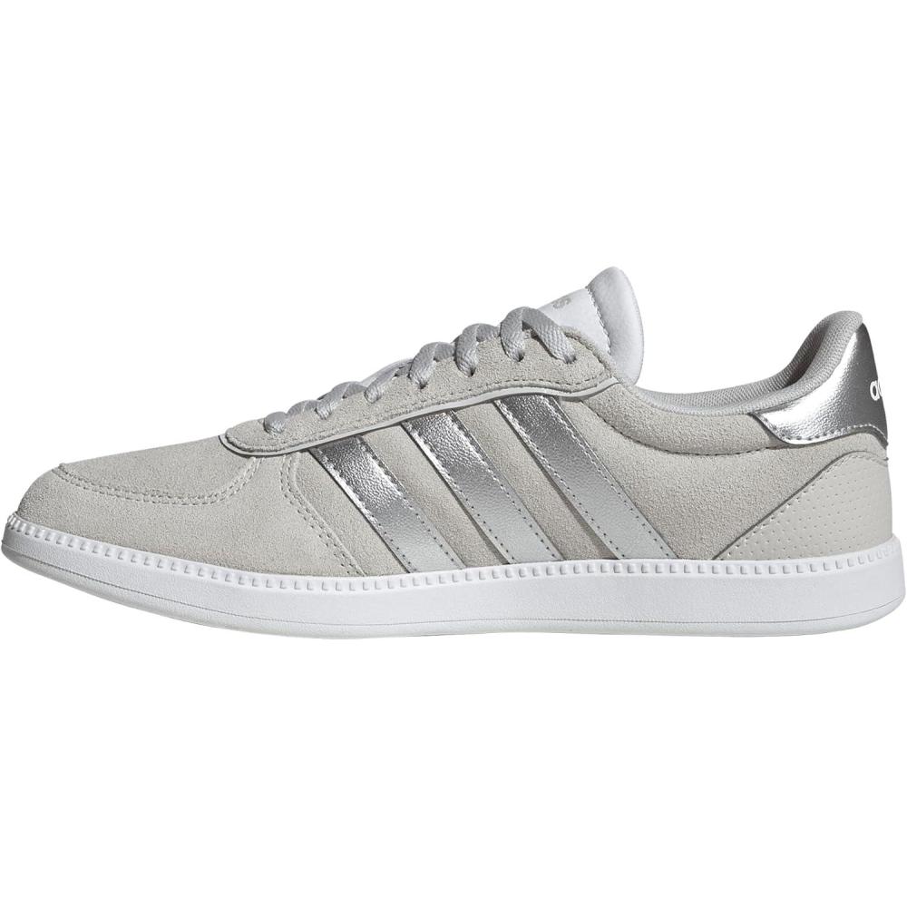 imageadidas Womens Breaknet Sleek SneakersGreySilver MetallicWhite