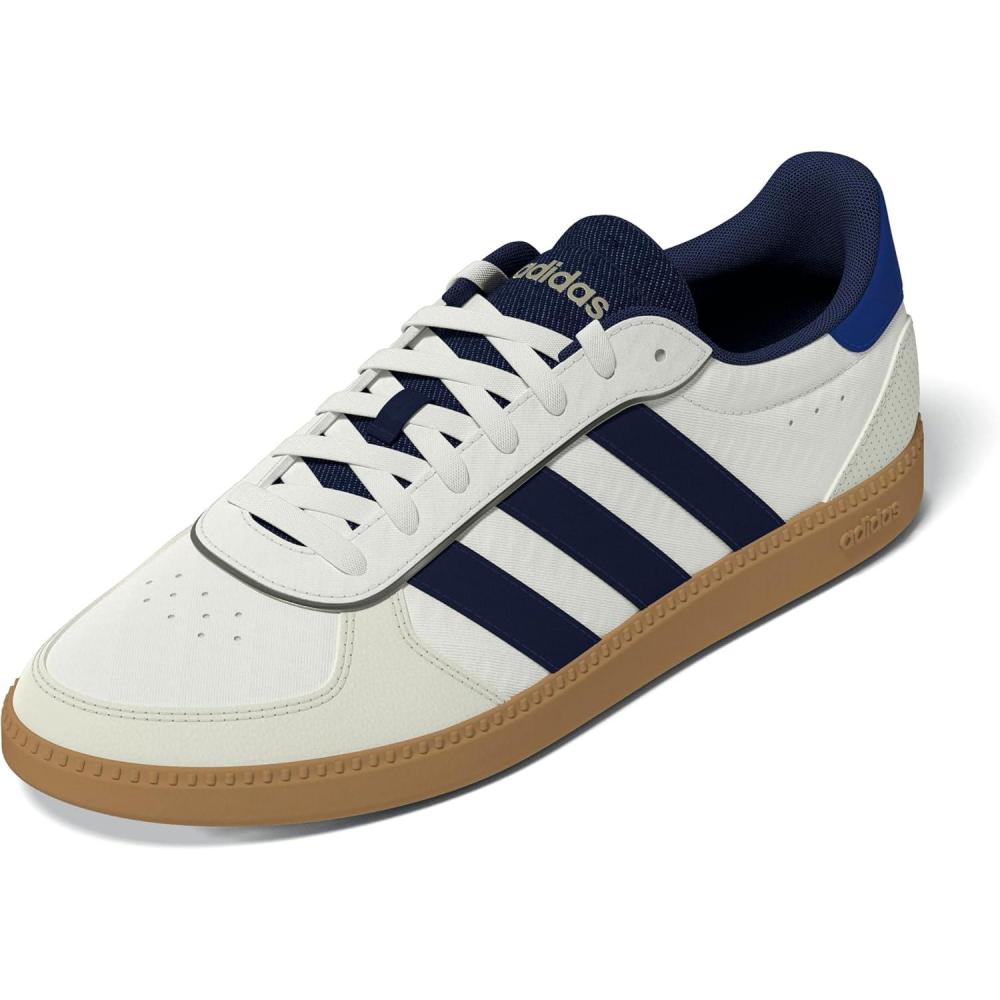 imageadidas Womens Breaknet Sleek SneakersWhiteDark BlueTeam Royal Blue