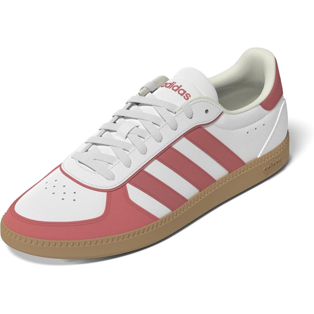 imageadidas Womens Breaknet Sleek SneakersWhitePreloved ScarletOff White