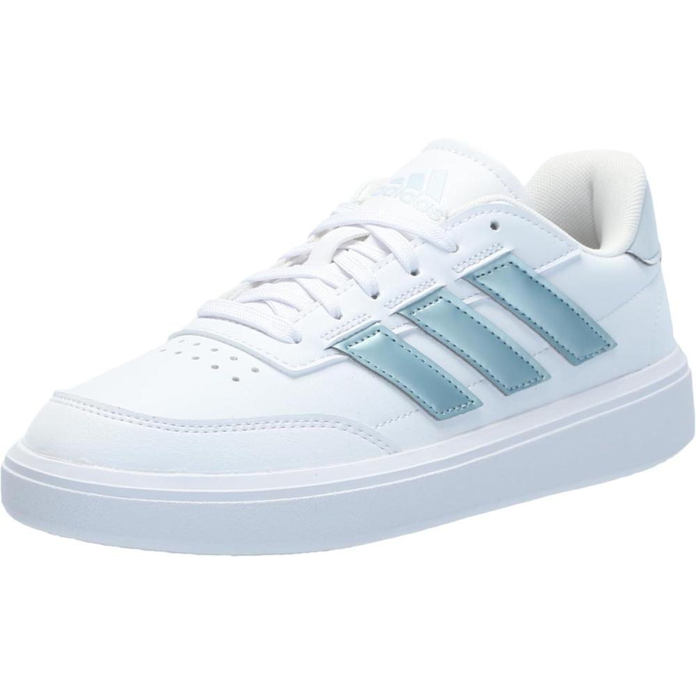 imageadidas Womens Courtblock SneakersSneakerWhiteMagic Grey MetallicHalo Blue