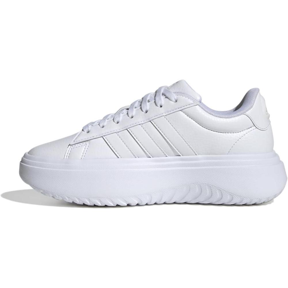 imageadidas Womens Grand Court Platform SneakerWhiteWhiteCrystal White