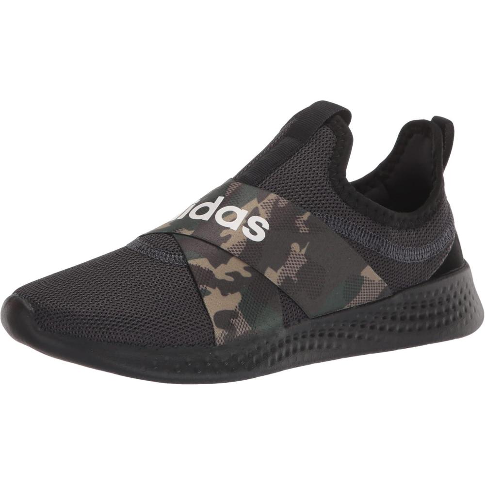 imageadidas Womens Puremotion Adapt Running SneakersCarbonWhiteBlack
