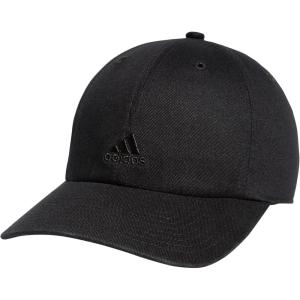 adidas Women’s Saturday Baseball Cap – Adjustable Cotton Hat, Athletic Relaxed Fit DISCONTINUED(Black/Black)