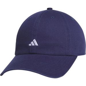 adidas Women’s Saturday Baseball Cap – Adjustable Cotton Hat, Athletic Relaxed Fit DISCONTINUED(Dark Blue/White/3.0)