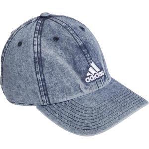 adidas Women’s Saturday Baseball Cap – Adjustable Cotton Hat, Athletic Relaxed Fit DISCONTINUED(Denim Wash/ White)
