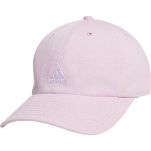 adidas Women’s Saturday Baseball Cap – Adjustable Cotton Hat, Athletic Relaxed Fit DISCONTINUED(Orchid Fusion Purple/White)