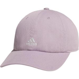 adidas Women’s Saturday Baseball Cap – Adjustable Cotton Hat, Athletic Relaxed Fit DISCONTINUED(Preloved Fig Purple/Off White/2.0)