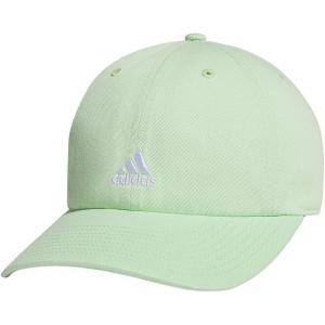 adidas Women’s Saturday Baseball Cap – Adjustable Cotton Hat, Athletic Relaxed Fit DISCONTINUED(Semi Green Spark/White/2.0)