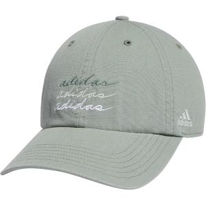 adidas Women’s Saturday Baseball Cap – Adjustable Cotton Hat, Athletic Relaxed Fit DISCONTINUED(Silver Green/White/Linen Green /Tech Emerald)